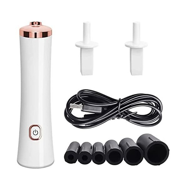 LXT PANDA Agitateur de Colle à Cils électrique - Agitateur de Vernis à Ongles électrique Portable avec 2 connecteurs et 6 Tai