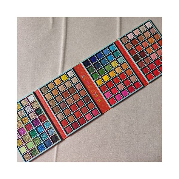 DUnLap Palette de beauté Couleurs 72/140 Couleurs Profissional Maquillage Shimmer PAUTTE Sommes Palette DE MATCHADOW DE POUCH