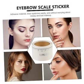 Angoily 7 Rouleaux Règle À Sourcils Kit De Maquillage Kit De Maquillage Outils De Maquillage Modèle De Mise En Forme Des Sour