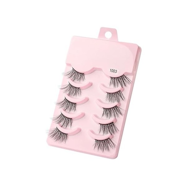 UAMOU Vison Cils Volume Faux Cils 3D vison naturel Long maquillage Faux Cils Faux Cils Cilios moelleux Faux Cils Cheerfully 