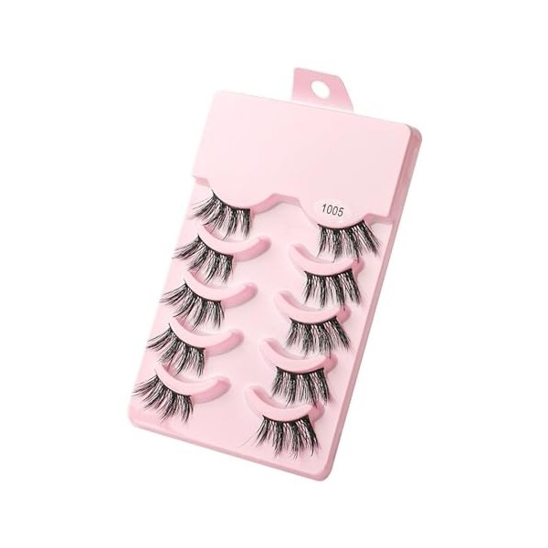 UAMOU Vison Cils Volume Faux Cils 3D vison naturel Long maquillage Faux Cils Faux Cils Cilios moelleux Faux Cils Cheerfully 