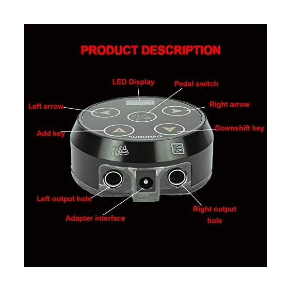 Bloc dalimentation pour machine à tatouer, alimentation professionnelle de tatouage LCD Aurora Écran tactile II Machine de t