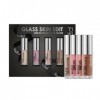 Rodial Glass Glow Edit: Blush Drops - Frosted Pink, Blush Drops - Sunset Kiss, Bronze Glowlighter, Glass Highlighter | Kit de