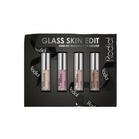 Rodial Glass Glow Edit: Blush Drops - Frosted Pink, Blush Drops - Sunset Kiss, Bronze Glowlighter, Glass Highlighter | Kit de