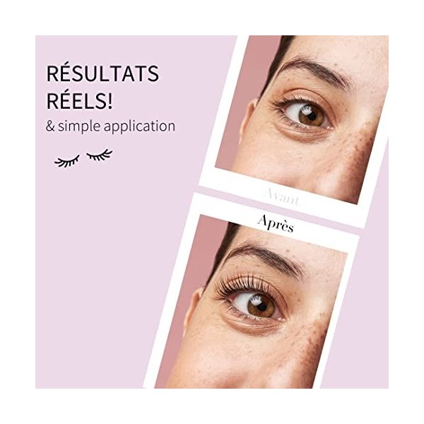 fleeky Kit de rehaussement des cils - Lash Lift Kit végétalien et sans expérimentation animale pour cils on fleek, courbure n