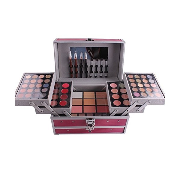 Pure Vie 132 Couleurs Fard a Paupieres Correcteur et Fard a Joues Rouge a Levre Palette de Maquillage Cosmetique Set - Convie