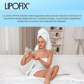 Crème Anti-Cellulite Lipofix : Solution contre la cellulite des cuisses - Gel-crème sculptant pour les jambes et les hanches 