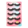 UAMOU Cils de vison en vrac 5 paires de Faux Cils longs naturels Cilios vison 3D Faux Cils maquillage Cils moelleux maquillaj