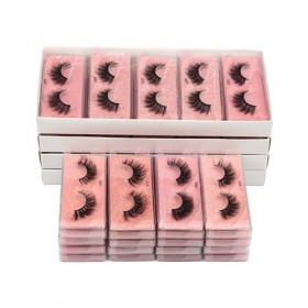 UAMOU Cils 10/30/50/100 paires de Faux cils longs naturels Faux cils de vison 3d cils doux épais Cilos faits à la main Cheerf