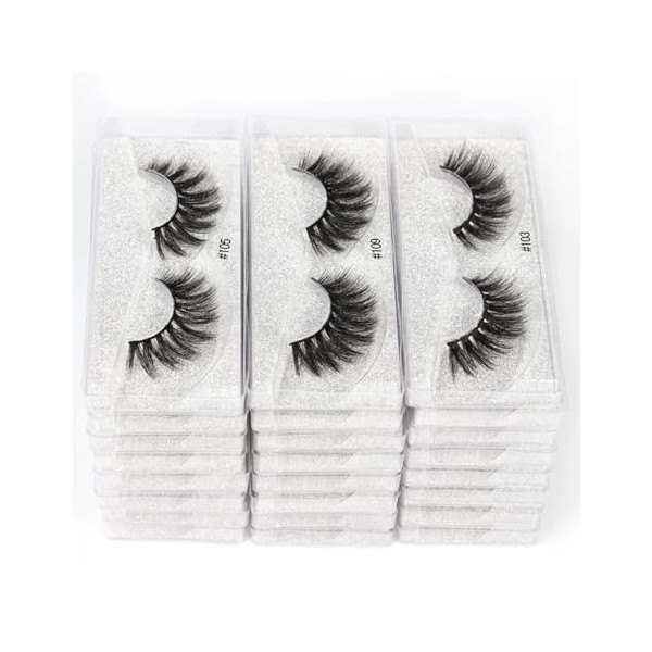 UAMOU Cils en désordre 3d cils de vison cils de vison naturel doux cilios faux cils maquillage faux cils en vrac Cheerfully 