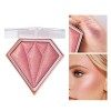 5 Couleur Diamond Highlighter Palette, Mettre en valeur, Trim & Rougir 3 Utilisations Poudre de Lueur, Brillant Bronzer Highl