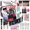 JasCherry 34 Pièces Coffrets de Maquillage Mallette Tout en un Plein Set Femmes Coffret Festival Cadeau Coffret Ensemble de B