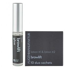 Augenmanufaktur Kit rehaussement de sourcils - Browlift forme & fixe les sourcils, effet 3D naturellement durable Sachets Ba