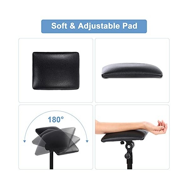 Repose-bras de tatouage pliable, support de trépied daccoudoir de tatouage, portable pour bras, jambes et repose-pieds lors 