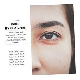 DOITOOL 100 Paires Cils Nature 3d Ioni Pestañas Postizas Fournitures De Maquillage Imitation Vison Fait Main Produits De Beau