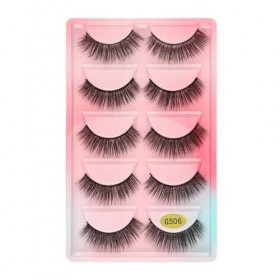 UAMOU 50/100/200 paires de cils faux cils de vison naturel 3d cils de vison volume faux cils en vrac cilios Cheerfully Color