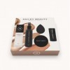 Coffret Cadeau Teint parfait Hailey Beauty | fond de teint blanc adaptable à la couleur de la peau, éponge maquillage, pincea