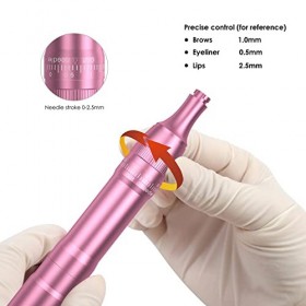 Biomaser SEMI Permanent Wireless Makeup Machine Brow Machine Pen Ombre Powder Brows Microblading Machine Kit 2 Batteries for 