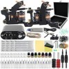 Rayyl Coil Machine Kit, 2pcs Coil Machine Mini Power Supply 7 Color Inks Liner & Shader Kit