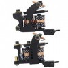 Rayyl Coil Machine Kit, 2pcs Coil Machine Mini Power Supply 7 Color Inks Liner & Shader Kit