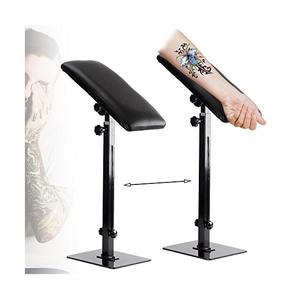 OBLLER Accoudoir Repose-Jambes réglable Tatouage Appuie-bras 68-100cm Stand