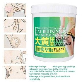 Crème Anti Cellulite, Crème Amincissante, Crème Raffermissante de Massage Corporel 1000g pour la Cuisse, la Taille, les Bras