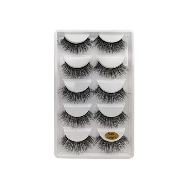 UAMOU En vrac 2/50/100 boîtes de Faux Cils 3D Cils de vison Volume naturel Extension de Cils Faux Cils en vrac Cilios Cheerfu