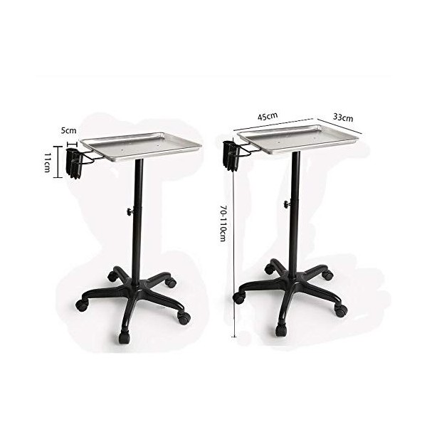 Tattoo Work Stand Station de travail mobile Plateau Portable Réglable Tatouage Bureau Table Salon Instrument