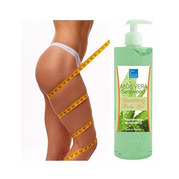 Gel Minceur et Anti Cellulite Aloe Vera & 3 Algues Marines 500 ml Gel minceur ciblé «anti-capitons» aux Algues et Aloe Vera H