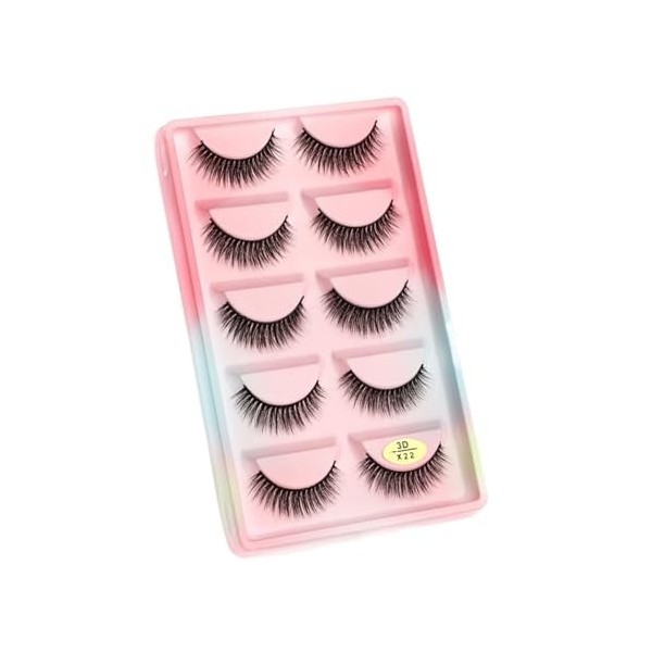 UAMOU Faux-Cils en vison 3D pelucheux, 10/50/100 boîtes, maquillage naturel, Long Volume, en vrac, personnalisés Cheerfully 