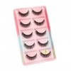 UAMOU Faux-Cils en vison 3D pelucheux, 10/50/100 boîtes, maquillage naturel, Long Volume, en vrac, personnalisés Cheerfully 