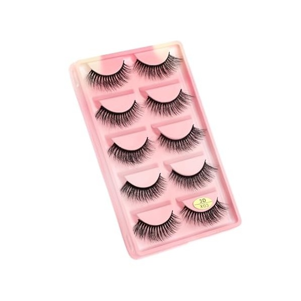 UAMOU Faux-Cils en vison 3D pelucheux, 10/50/100 boîtes, maquillage naturel, Long Volume, en vrac, personnalisés Cheerfully 