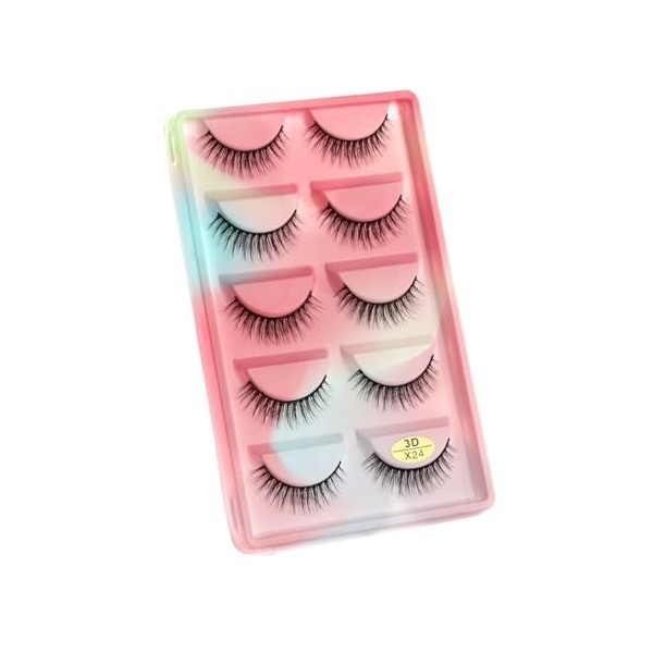 UAMOU Faux-Cils en vison 3D pelucheux, 10/50/100 boîtes, maquillage naturel, Long Volume, en vrac, personnalisés Cheerfully 