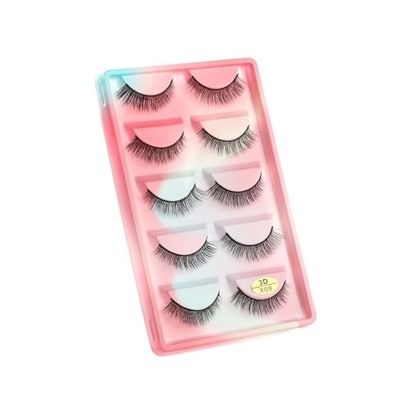 UAMOU Faux-Cils en vison 3D pelucheux, 10/50/100 boîtes, maquillage naturel, Long Volume, en vrac, personnalisés Cheerfully 