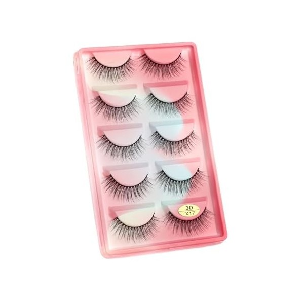 UAMOU Faux-Cils en vison 3D pelucheux, 10/50/100 boîtes, maquillage naturel, Long Volume, en vrac, personnalisés Cheerfully 