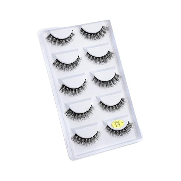 UAMOU Faux-Cils en vison 3D pelucheux, 10/50/100 boîtes, maquillage naturel, Long Volume, en vrac, personnalisés Cheerfully 