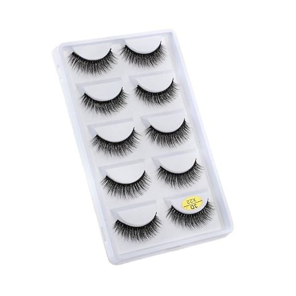 UAMOU Faux-Cils en vison 3D pelucheux, 10/50/100 boîtes, maquillage naturel, Long Volume, en vrac, personnalisés Cheerfully 