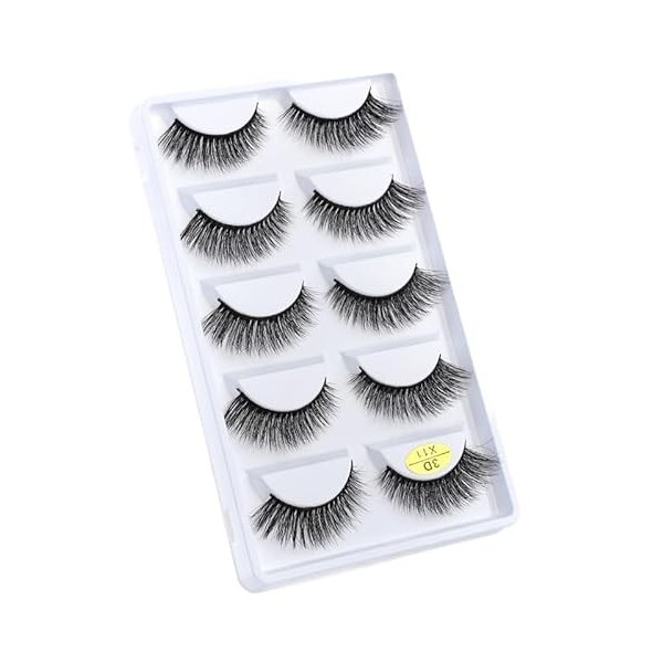 UAMOU Faux-Cils en vison 3D pelucheux, 10/50/100 boîtes, maquillage naturel, Long Volume, en vrac, personnalisés Cheerfully 