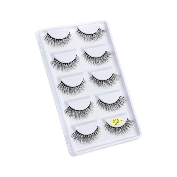 UAMOU Faux-Cils en vison 3D pelucheux, 10/50/100 boîtes, maquillage naturel, Long Volume, en vrac, personnalisés Cheerfully 