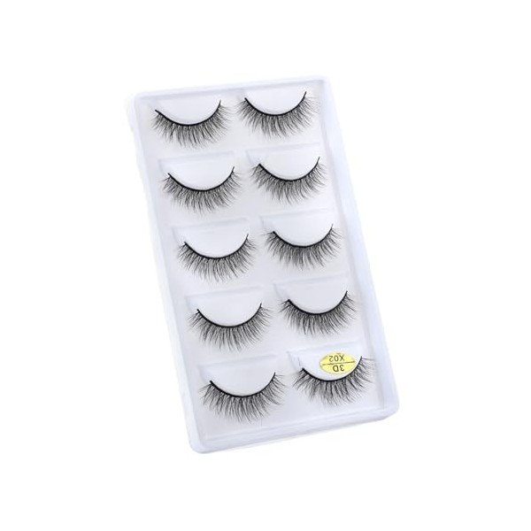 UAMOU Faux-Cils en vison 3D pelucheux, 10/50/100 boîtes, maquillage naturel, Long Volume, en vrac, personnalisés Cheerfully 