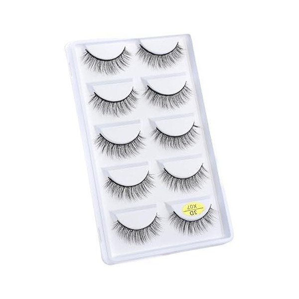 UAMOU Faux-Cils en vison 3D pelucheux, 10/50/100 boîtes, maquillage naturel, Long Volume, en vrac, personnalisés Cheerfully 