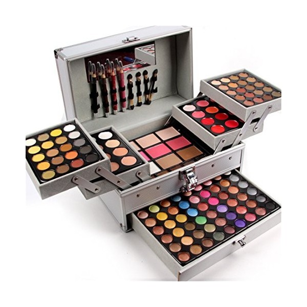 FantasyDay®132 Couleurs Palette de Maquillage Kit de Maquillage Set de Maquillage Fêtes Cosmetic Kit Ombre à Paupières Compre