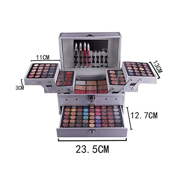 FantasyDay®132 Couleurs Palette de Maquillage Kit de Maquillage Set de Maquillage Fêtes Cosmetic Kit Ombre à Paupières Compre