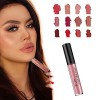 12 Color Cream Texture Lipstick Waterproof, Lip Lust Creme Lipgloss, Waterproof Long Lasting Liquid Lipstick for Women mixed