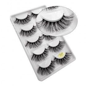 UAMOU 3D Faux cils de vison naturel longs doux Faux cils maquillage vaporeux dramatique moelleux cilios Faux cils Cheerfully 