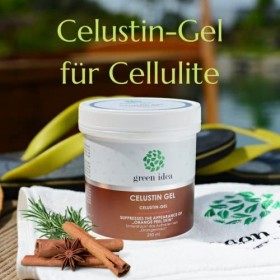 green idea - Gel Celustin - Gel anti-cellulite intense - Supprime lapparence de la peau «&nbsp;peau dorange&nbsp;» - 250&nbsp;ml
