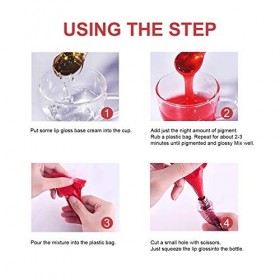 minkissy 36 Pièces Vernis À Lèvres Matière Première Cosmétique Brillant À Lèvres Colorant Baume À Lèvres Pigment Brillant À L