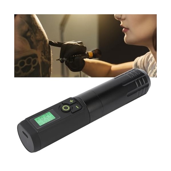 Stylo de Tatouage Rotatif sans Fil avancé avec Fonction de Synchronisation et Batterie de Tatouage à Cartouche de 2000 MAh, S