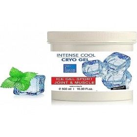 Cryo Intense Cool Gel. Gel à effet rafraîchissant pour détendre le corps par le massage. Gel sportif froid intense - 500 ml
