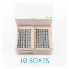 UAMOU 120 grappes/boîte cils 10D Extension de cils individuels grappes de faux cils maquillage Cheerfully Color : 10 boxes 1